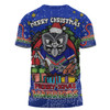 New Zealand Warriors Christmas Custom T-shirt - Merry Christmas Our Beloved Team With Aboriginal Dot Art Pattern T-shirt