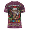Queensland Cane Toads Christmas Custom T-shirt - Merry Christmas Our Beloved Team With Aboriginal Dot Art Pattern T-shirt