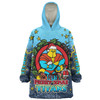 Gold Coast Titans Christmas Custom Snug Hoodie - Merry Christmas Our Beloved Team With Aboriginal Dot Art Pattern Snug Hoodie