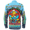 Gold Coast Titans Christmas Custom Long Sleeve Shirt - Merry Christmas Our Beloved Team With Aboriginal Dot Art Pattern Long Sleeve Shirt