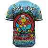 Gold Coast Titans Christmas Custom Baseball Shirt - Merry Christmas Our Beloved Team With Aboriginal Dot Art Pattern Baseball Shirt