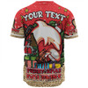 Redcliffe Dolphins Christmas Custom Baseball Shirt - Merry Christmas Our Beloved Team With Aboriginal Dot Art Pattern Baseball Shirt