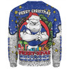 Canterbury-Bankstown Bulldogs Christmas Custom Sweatshirt - Merry Christmas Our Beloved Team With Aboriginal Dot Art Pattern Sweatshirt