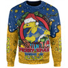 Parramatta Eels Christmas Custom Sweatshirt - Merry Christmas Our Beloved Team With Aboriginal Dot Art Pattern Sweatshirt