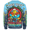 Gold Coast Titans Christmas Custom Sweatshirt - Merry Christmas Our Beloved Team With Aboriginal Dot Art Pattern Sweatshirt