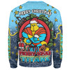Gold Coast Titans Christmas Custom Sweatshirt - Merry Christmas Our Beloved Team With Aboriginal Dot Art Pattern Sweatshirt