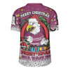 Manly Warringah Sea Eagles Christmas Custom Rugby Jersey - Merry Christmas Our Beloved Team With Aboriginal Dot Art Pattern Rugby Jersey