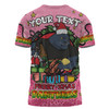 Penrith Panthers Christmas Custom T-shirt - Merry Christmas Our Beloved Team With Aboriginal Dot Art Pattern V2 T-shirt