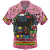 Penrith Panthers Christmas Custom Hawaiian Shirt - Merry Christmas Our Beloved Team With Aboriginal Dot Art Pattern V2 Hawaiian Shirt