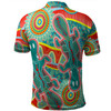 Australia Platypus Aboriginal Polo Shirt - Green Platypus With Aboriginal Art Dot Painting Patterns Inspired Polo Shirt