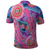Australia Platypus Aboriginal Polo Shirt - Pink Platypus With Aboriginal Art Dot Painting Patterns Inspired Polo Shirt