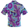 Australia Platypus Aboriginal Hawaiian Shirt - Purple Platypus With Aboriginal Art Dot Painting Patterns Inspired Hawaiian Shirt