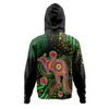 Australia Kangaroo Aboriginal Custom Hoodie - Aboriginal Plant With Kangaroo Colorful Art Hoodie