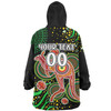 Australia Kangaroo Aboriginal Custom Snug Hoodie - Aboriginal Plant With Kangaroo Colorful Art Snug Hoodie