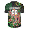 Australia Kangaroo Aboriginal Custom Rugby Jersey - Aboriginal Plant With Kangaroo Colorful Art Rugby Jersey