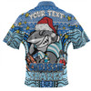 Cronulla-Sutherland Sharks Christmas Custom Polo Shirt - Christmas Knit Patterns Vintage Jersey Ugly Polo Shirt