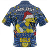 Parramatta Eels Christmas Custom Polo Shirt - Christmas Knit Patterns Vintage Jersey Ugly Polo Shirt