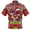 St. George Illawarra Dragons Christmas Custom Polo Shirt - Christmas Knit Patterns Vintage Jersey Ugly Polo Shirt