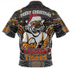 Wests Tigers Christmas Custom Polo Shirt - Christmas Knit Patterns Vintage Jersey Ugly Polo Shirt