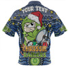 Canberra Raiders Christmas Custom Polo Shirt - Christmas Knit Patterns Vintage Jersey Ugly Polo Shirt