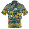Australia Wallabies Christmas Custom Polo Shirt - Christmas Knit Patterns Vintage Jersey Ugly Polo Shirt