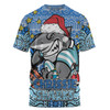 Cronulla-Sutherland Sharks Christmas Custom T-shirt - Christmas Knit Patterns Vintage Jersey Ugly T-shirt