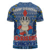 Newcastle Knights Christmas Custom T-shirt - Christmas Knit Patterns Vintage Jersey Ugly T-shirt