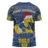 Parramatta Eels Christmas Custom T-shirt - Christmas Knit Patterns Vintage Jersey Ugly T-shirt