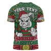 South Sydney Rabbitohs Custom T-shirt - Christmas Knit Patterns Vintage Jersey Ugly T-shirt