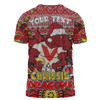 St. George Illawarra Dragons Christmas Custom T-shirt - Christmas Knit Patterns Vintage Jersey Ugly T-shirt