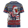 Sydney Roosters Christmas Custom T-Shirt - Christmas Knit Patterns Vintage Jersey Ugly T-Shirt
