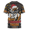 Wests Tigers Christmas Custom T-shirt - Christmas Knit Patterns Vintage Jersey Ugly T-shirt