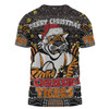 Wests Tigers Christmas Custom T-shirt - Christmas Knit Patterns Vintage Jersey Ugly T-shirt