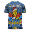 Gold Coast Titans Christmas Custom T-shirt - Christmas Knit Patterns Vintage Jersey Ugly T-shirt