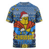 Gold Coast Titans Christmas Custom T-shirt - Christmas Knit Patterns Vintage Jersey Ugly T-shirt