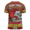 Redcliffe Dolphins Christmas Custom T-shirt - Christmas Knit Patterns Vintage Jersey Ugly T-shirt