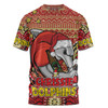 Redcliffe Dolphins Christmas Custom T-shirt - Christmas Knit Patterns Vintage Jersey Ugly T-shirt