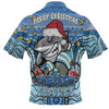 Cronulla-Sutherland Sharks Christmas Custom Hawaiian Shirt - Christmas Knit Patterns Vintage Jersey Ugly Hawaiian Shirt