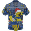 Parramatta Eels Christmas Custom Hawaiian Shirt - Christmas Knit Patterns Vintage Jersey Ugly Hawaiian Shirt