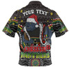 Penrith Panthers Christmas Custom Hawaiian Shirt - Christmas Knit Patterns Vintage Jersey Ugly Hawaiian Shirt