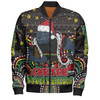 Penrith Panthers Christmas Custom Bomber Jacket - Christmas Knit Patterns Vintage Jersey Ugly Bomber Jacket