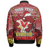 St. George Illawarra Dragons Christmas Custom Bomber Jacket - Christmas Knit Patterns Vintage Jersey Ugly Bomber Jacket