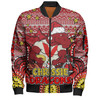 St. George Illawarra Dragons Christmas Custom Bomber Jacket - Christmas Knit Patterns Vintage Jersey Ugly Bomber Jacket