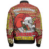 Redcliffe Dolphins Christmas Custom Bomber Jacket - Christmas Knit Patterns Vintage Jersey Ugly Bomber Jacket