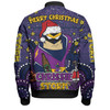 Melbourne Storm Christmas Custom Bomber Jacket - Christmas Knit Patterns Vintage Jersey Ugly Bomber Jacket