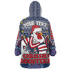 Sydney Roosters Christmas Custom Snug Hoodie - Christmas Knit Patterns Vintage Jersey Ugly Snug Hoodie