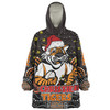 Wests Tigers Christmas Custom Snug Hoodie - Christmas Knit Patterns Vintage Jersey Ugly Snug Hoodie