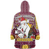 Brisbane Broncos Christmas Custom Snug Hoodie - Christmas Knit Patterns Vintage Jersey Ugly Snug Hoodie