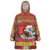 Redcliffe Dolphins Christmas Custom Snug Hoodie - Christmas Knit Patterns Vintage Jersey Ugly Snug Hoodie