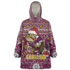 Queensland Cane Toads Christmas Custom Snug Hoodie - Christmas Knit Patterns Vintage Jersey Ugly Snug Hoodie